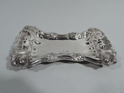 Antique Austrian Silver Candle Snuffer on Rococo Stand