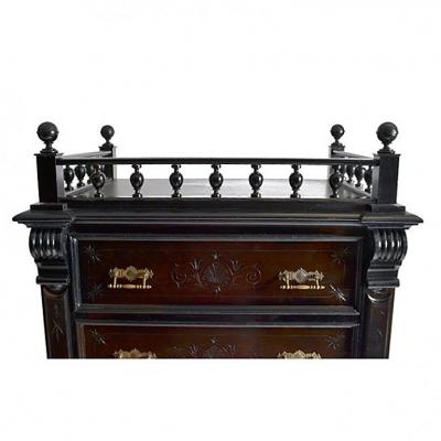 Antique Austrian Six Drawer Seminier Chest with Side Lock