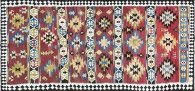 Antique Azerbaijan Kilim rug unusual 20th century