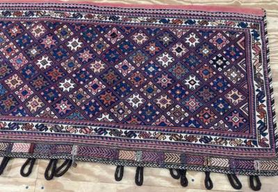 Antique Azerbaijan Saddle Bag Soumak Kilim weave