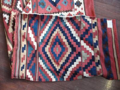 Antique Azerbaijan Shahsavan Cargo Bag or Mafrash Bedding Bags Soumak Kilim