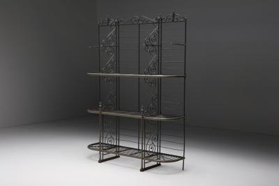 Antique Bakery Rack in Wrought Iron 1920s