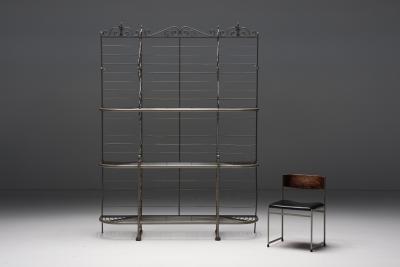 Antique Bakery Rack in Wrought Iron 1920s