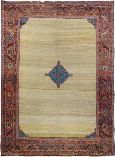 Antique Bakhshayesh Rug 9 1 x 11 2 