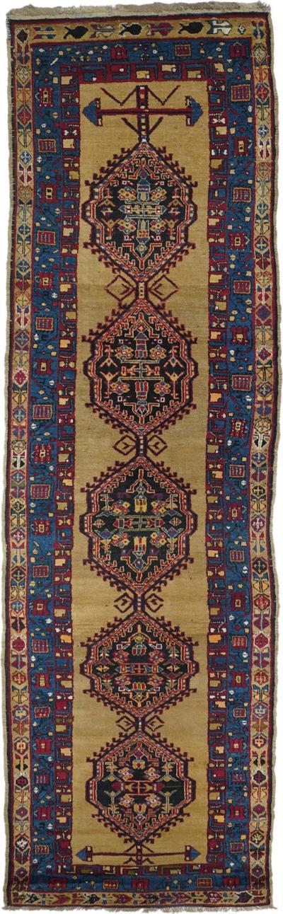 Antique Bakshayesh Rug 36 x 143