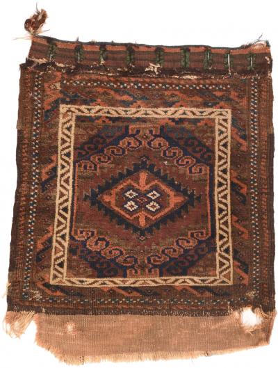 Antique Balouch Rug 22 x 27