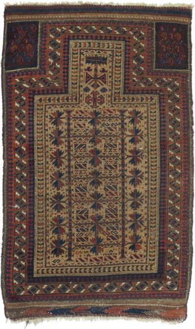 Antique Balouch Rug 28 x 46