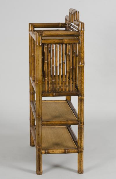 Antique Bamboo Bookcase