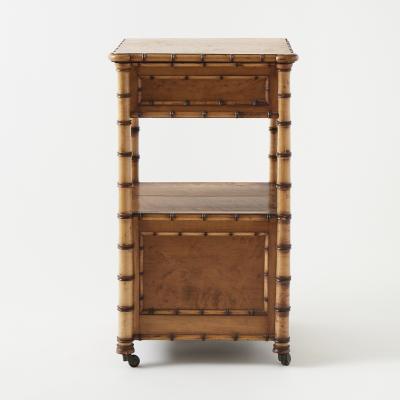 Antique Bamboo Nightstand