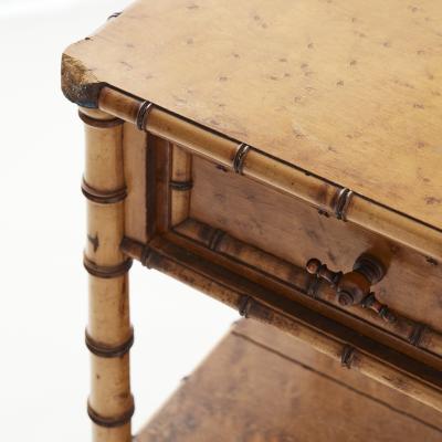 Antique Bamboo Nightstand