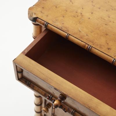 Antique Bamboo Nightstand