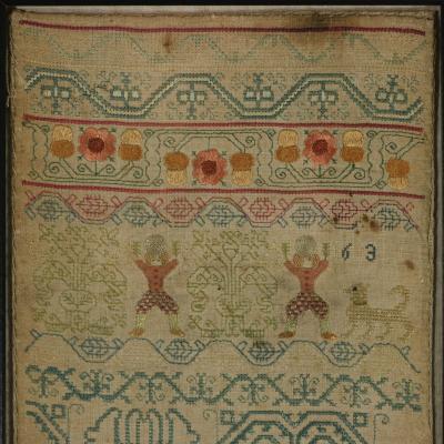 Antique Band Sampler 1693 by Sarah Maydman