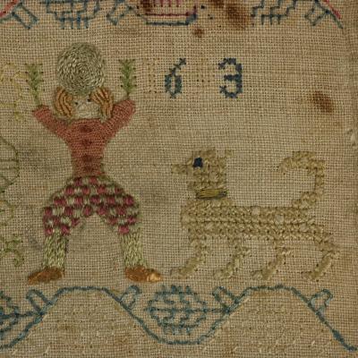 Antique Band Sampler 1693 by Sarah Maydman