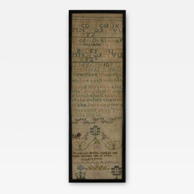 Antique Band Sampler 1796 by Margaret Hoskin