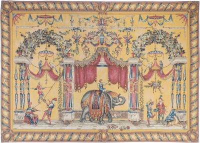 Antique Belgium Tapestry 4 6 x 6 6 