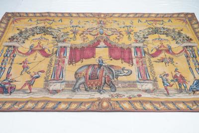 Antique Belgium Tapestry 46 x 66