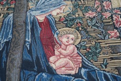 Antique Belgium Tapestry 46 x 67