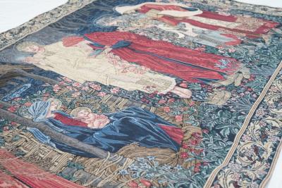 Antique Belgium Tapestry 46 x 67