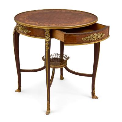 Antique Belle poque style ormolu mounted gu ridon