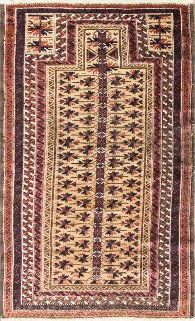 Antique Belouch Prayer Rug