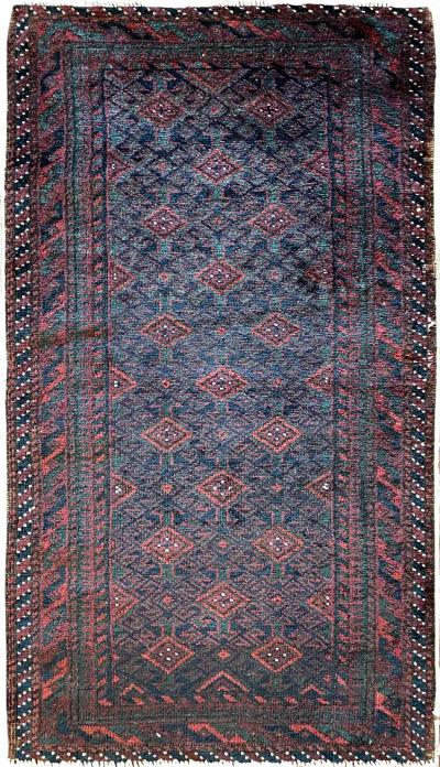 Antique Belouch Turkoman Rug Fine
