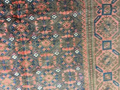 Antique Belouch Turkoman Rug c 1900s AS IS