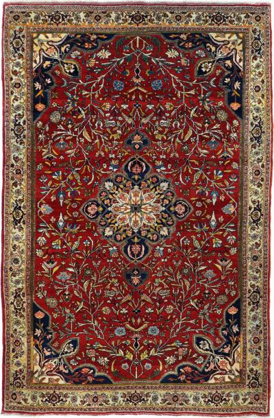 Antique Bidjar Rug 4 9 x 7 2 