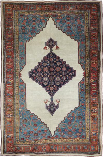 Antique Bidjar Rug 7 8 x 12 0 