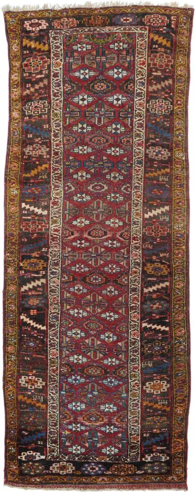 Antique Bidjar Runner 3 7 x 9 2 