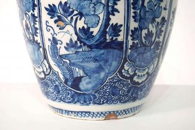 Antique Blue and White Dutch Delft Vase Table Lamp French Wired circa 1730