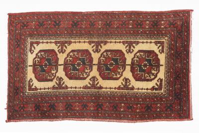Antique Bokhara Small Wool Rug