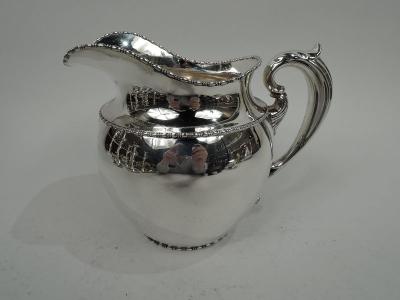 Antique Boston Edwardian Classical Sterling Silver Water Pitcher