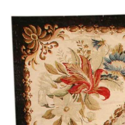Antique Botanic Needlepoint Carpet