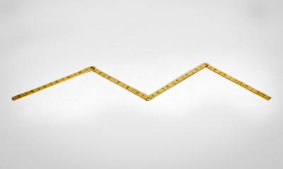 Antique Brass Folding Ruler