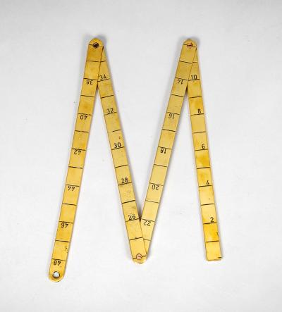 Antique Brass Folding Ruler