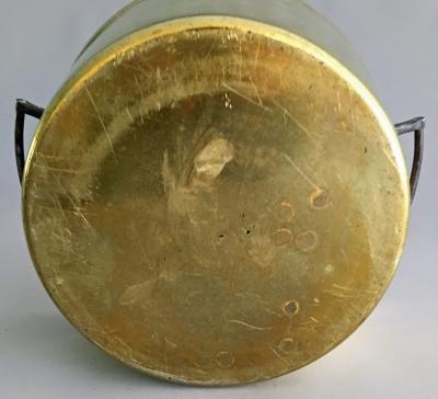 Antique Brass Pan with Iron Handles