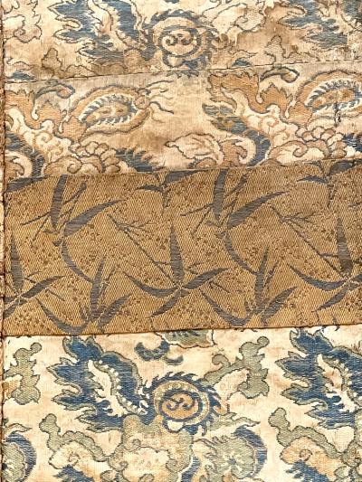 Antique Brocade Kesa Monks Patched Robe Edo Period