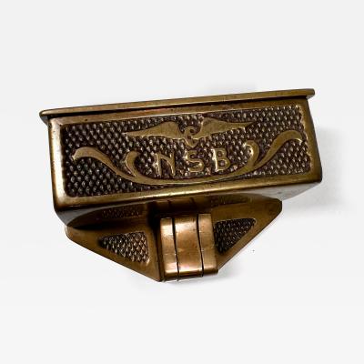 Antique Bronze Decorative Ashtray Norway