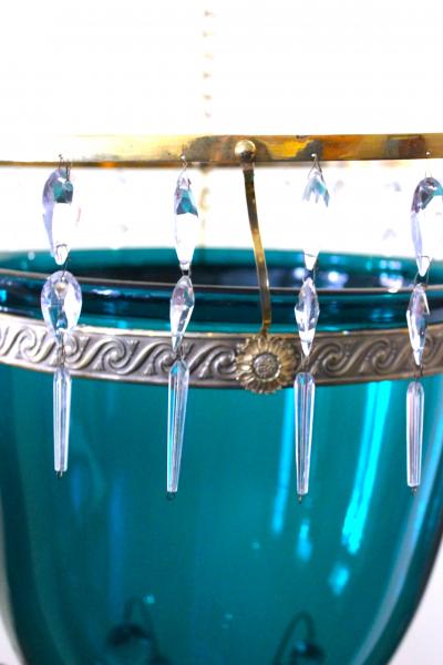 Antique Bronze Gilt Brass Lantern