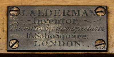 Antique Campaign Folding Armchair Maker J Alderman London Circa 1870