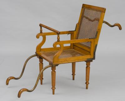 Antique Campaign Folding Armchair Maker J Alderman London Circa 1870