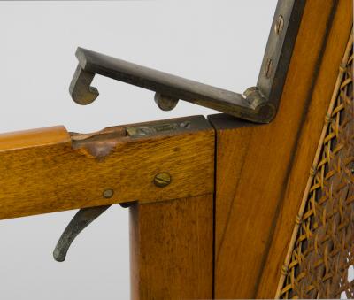 Antique Campaign Folding Armchair Maker J Alderman London Circa 1870