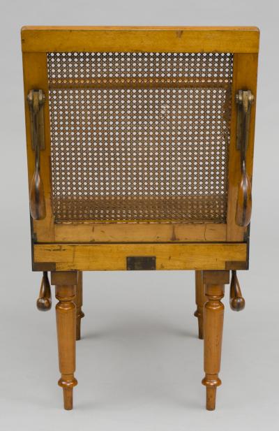 Antique Campaign Folding Armchair Maker J Alderman London Circa 1870