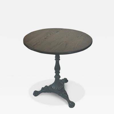 Antique Cast Iron Base Table with Oak Top