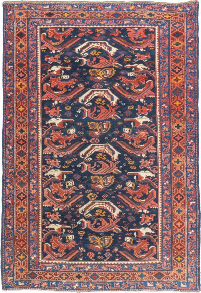 Antique Caucasian Bijov Rug 3 11 x 5 10 