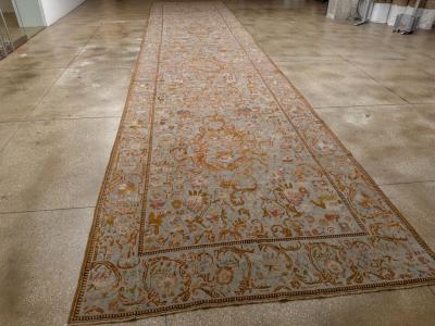 Antique Caucasian Karabagh Long and Narrow Carpet