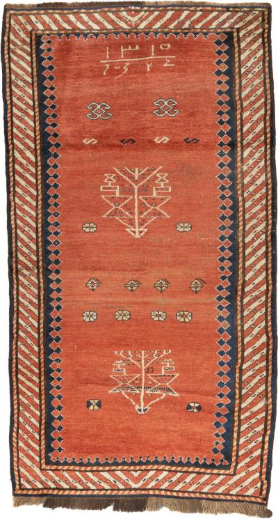 Antique Caucasian Kazak Rug 3 9 x 6 10 