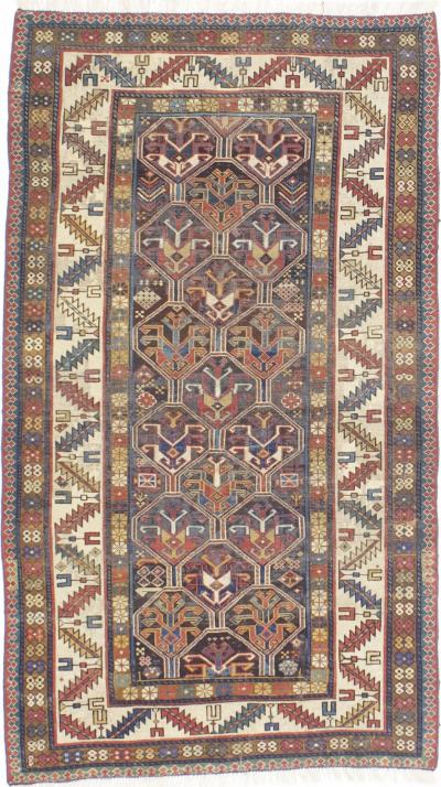 Antique Caucasian Kazak Rug 35 x 61 