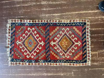 Antique Caucasian Kazak Rug AS IS c 1880