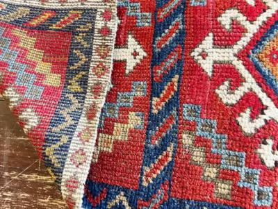 Antique Caucasian Kazak Rug AS IS c 1880